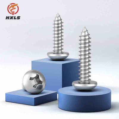 China Pan High quality SS304 SS316 stainless steel pan din7981 head tapping screw for sale