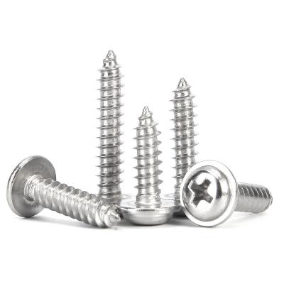 China Cross Recessed Cross 304 Stainless Steel Pan Head Self Tapping Screw With Collar for sale