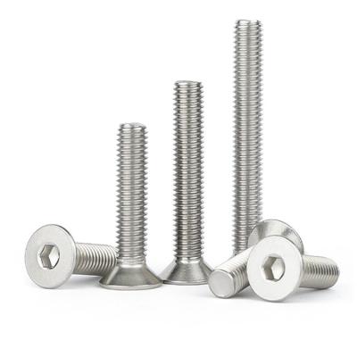 China Hexagon Socket Head Screws Supplier Professional Hexagon Countersunk Head Machine Screws Stainless Steel for sale