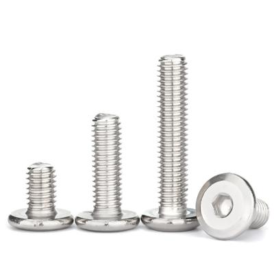 China Hexagon Socket Grade 304 Stainless Steel Chamfered Head Half Around Flange Knob Head Screw Bolt for sale