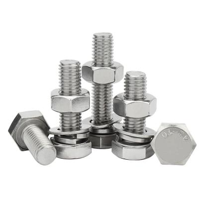 China 304 Stainless Steel Manufacturer Supplier 304 Stainless Steel Nuts Gasket Connector Bolt Making Machine Bolts for sale