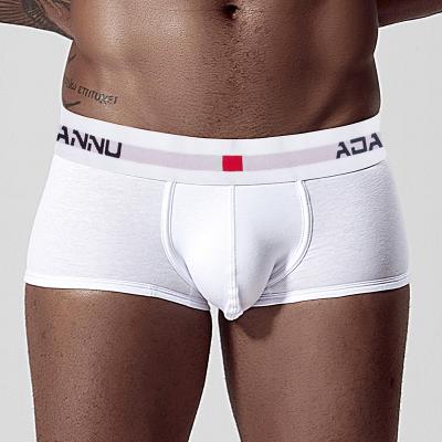 China Anti-Static Mens Underwear, Mens Boxer Shorts, Cotton Solid Color, Personalized Butt Lifting, Mens Boxer Shorts for sale