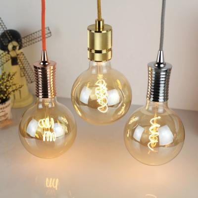 China Hotel new product G80 G95 G125 soft led filament led bulb flexible led filament edison style curved bulb for sale