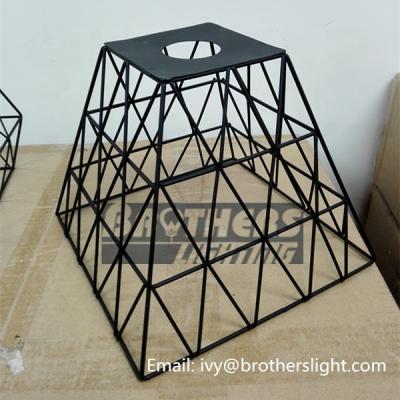 China Birdcage Residential Lamp Iron Cage Pendant Light Attic Style Iron Wire Cage Pendant Lamp for sale