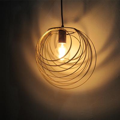 China Industrial Vintage Style Iron Cage Light Shade For Pendant Light Lamps for sale