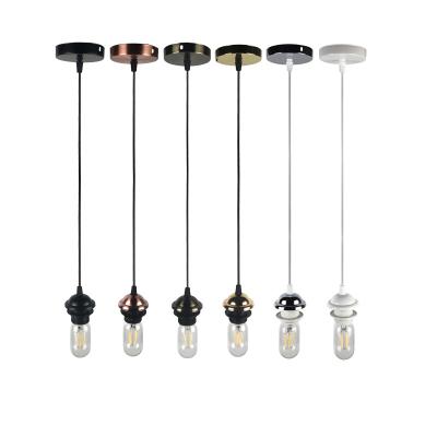 China Vintage Retro E27 / E26 Pendant Lamp Traditional Wholesale Ceiling Light Bulb Socket Hanging Fitting With Sucker for sale