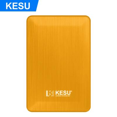 China Store the massive amounts of files you love with KESU Yellow Color 120GB USB3.0 Portable External Hard Drive Disk for Laptop for sale