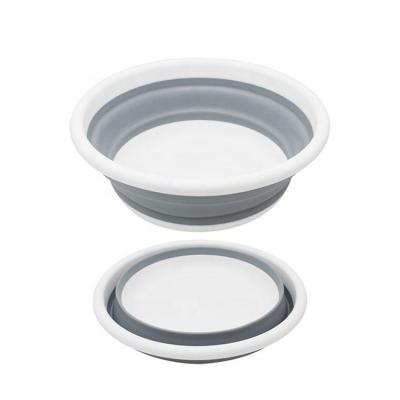 China Stocked Home Kitchen Bath Container Silicone Vegetable Lavatory Storage Dish Tub for sale