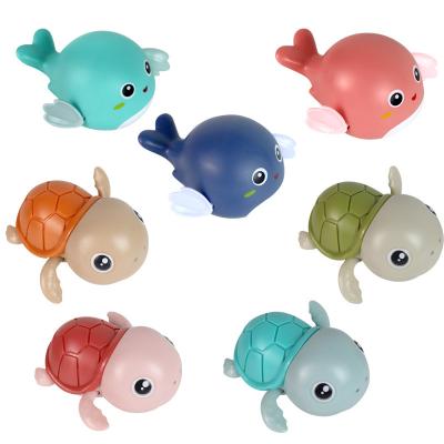 China Bath Toy Wholesale Amazon Popular Colorful Fun Game In The Water Duck Penguin Turtle Cows Frog Whale Bath Animal Toy for sale