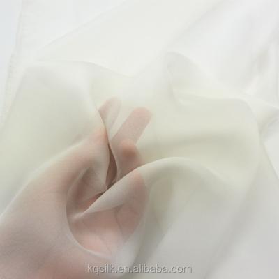 China 6mm/8mm plain greige/white/solid silk/plain dyed/PFD chiffon fabric for dyeing dress/wedding/embroidery etc. for sale