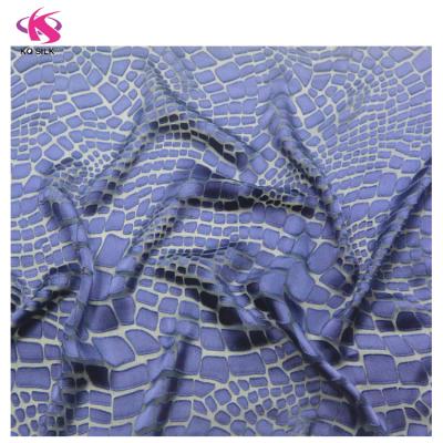 China China Simple Suppliers Wholesale Wholesale Burnout Fabric Solid Color Silk Opal For Dress Fashion Fabric for sale