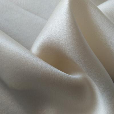 China 2021 Viable Elegant Plain Color Dyed 100% Mulberry Silk Charmues Satin Fabric for sale