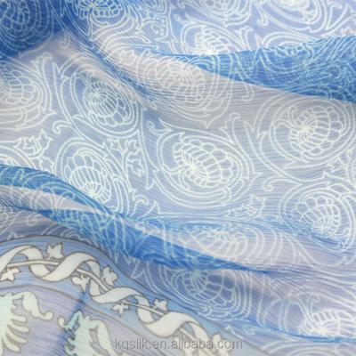 China Crepe printed crepe silk georgette saree / printed crepe chiffon for sale