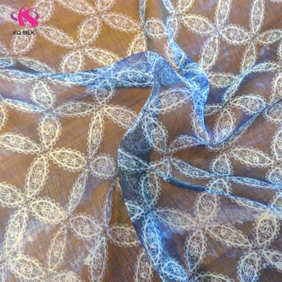 China Hot Sale Organic Ply Georgette Fabric For Women Clothes Digital Printing Silk Crepon Fabric Georgette for sale