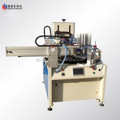 China Printing shops automatic screen printer for ruler, UV curing, 6000P/H, single color for sale