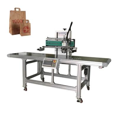 China Shops 3050C Paper Bag Printing Machine Carrier Bags Conveyor Screen Printer Printing for sale