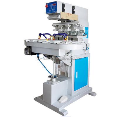 China Printing Stores Pad Printing Machine Four Color Ink Cup Pad Mechanical Semi-automatic Electric Printer For Sale for sale