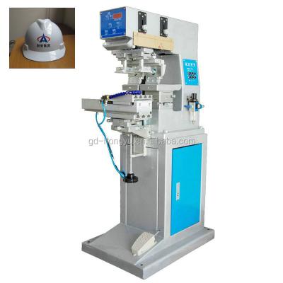 China Semi Automatic Easy Printing Shops Hard Hat Printing Machine 2 Color Printer for sale