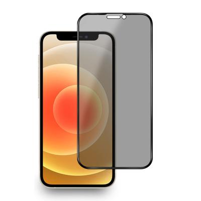 China PC/Notebook Shinebright 9D Curved Bubble Free Anti Spy Privacy Screen Protector For Apple iPhone 12 Shockproof Tempered Glass for sale