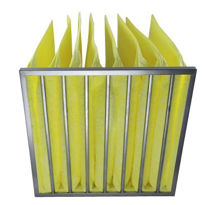 China Villa Pocket synthetic fiber industrial air filter 6 pockets for sale