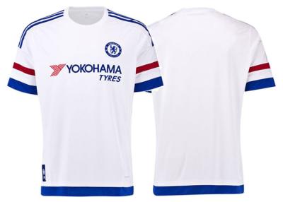 China Chelsea Away White Mens Football Shirts Top Thai HAZARD FABREGAS Original Letters for sale