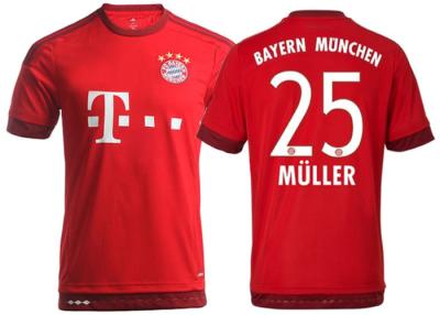 中国 FC Bayern München メンズ サッカー ジャージ の上のタイのフットボールの均一家の赤いワイシャツ 販売のため