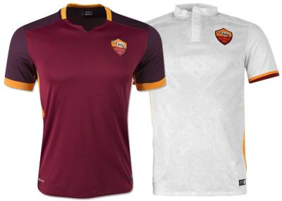 China El fútbol para hombre tailandés superior de Roma 2016 uniforma las camisas ausentes del fútbol del hogar de Totti de Rossi en venta