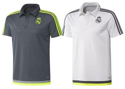 China Camisa respirable Real Madrid del golf de la seguridad de los polos del uniforme del jersey de fútbol en venta