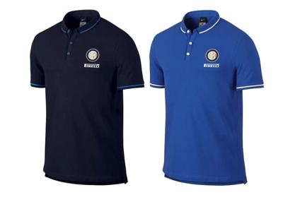 China Schwarze blaue Fußball-Polo-Hemdablehnungskragen Fußball-Team-Polot-shirts zu verkaufen