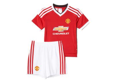 China Customized Kids Soccer Jersey Club Team Football Wear Man United Home for sale