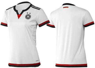 China Germany Home Womens Soccer Jerseys V Neck White Sportswear With Player Name Number for sale