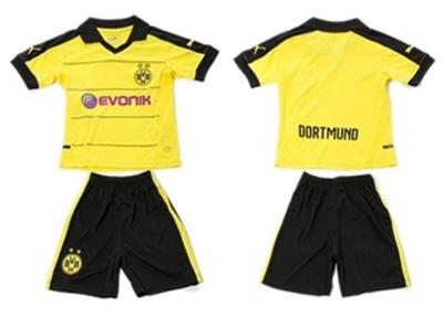 Cina Uniforme asciutta di calcio dei bambini di misura del breve di Roma dei bambini di calcio del Jersey arsenale di Dortmund in vendita