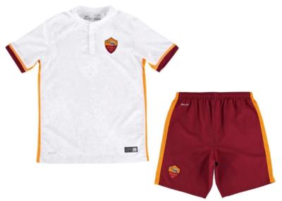 China De witte van de Voetbaltraning van Jersey van het Jonge geitjesvoetbal van de het Kostuumjongen van de de Drukt-shirt Reeksen Rome weg Te koop