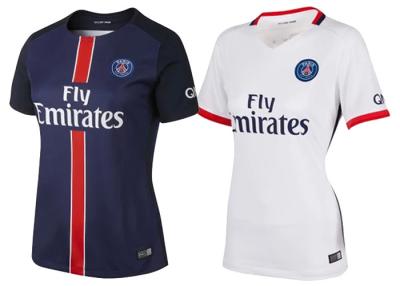 China PSG Ladies Soccer Jersey Paris Saint - Germain Home White Shirts for sale