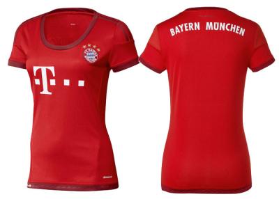 中国 Bayern レディース サッカーの服装プレーヤー版家の離れたフットボールのワイシャツ 2016 の上 販売のため