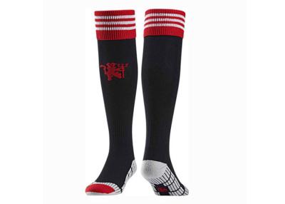 China Mens Cotton Socks Manchester United FC Home Football Hose EPL Elasticated Ankle Sox for sale