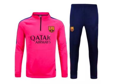 China Mens Sportswear Training Suit Football Tracksuits Barcelona Collar Sweater Pants Thailand for sale