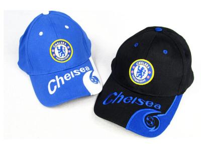 China Chelsea Soccer Cap Blue Navy AC milan Club Team Fans Cap Embroidery Logo Football for sale