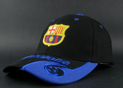 Chine Le football orange bleu noir de Barcelone couvre des sports rouges de PSG formant le chapeau du football à vendre