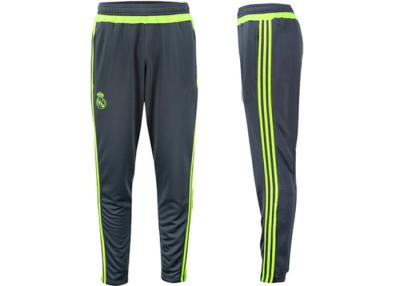 Chine Sports verts gris de Real Madrid formant les pantalons courants respirables de pantalon pour les hommes à vendre