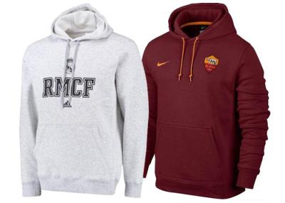 중국 레알 마드리드 회색 RMCF 축구 훈련 Hoodies Roma 빨간 타이 AAA 축구 스웨터 판매용