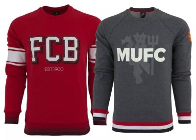 China Mens Pullover Football Sweatshirts MUFC Grey FCB Red Chelsea 1905 for sale