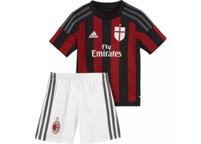 Cina Uniforme tailandese superiore fresca domestica della squadra di football americano dei Jersey di calcio dei bambini di AC Milan in vendita