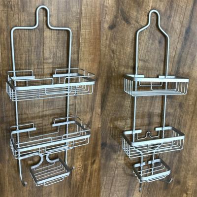 China Eco-friendly popular double tidy corner design shower caddy/bath rack/aluminum dish drainer for sale