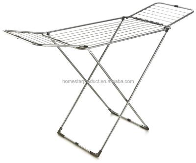 China Eco-Friendly Teel Material Stainless Grade Heavy Duty Foldable Laundry Drying Rack for sale