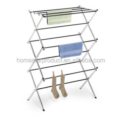 China Easy assembly and folding savespace hot sale also folding clothes drying rack made of white or chrome finish for cabinet room accessoreis f for sale