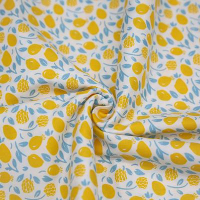 China Shrink-Resistant Soft Hand Feeling 100 Organic Colorful Printed 100% Recycled Cotton Woven Fabric Fabric for sale