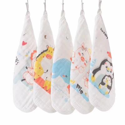 China 100% Cotton Muslin Cotton Anti-Static Baby Whole Face Cloth Soft Printed Plain Dyed Cloth for sale