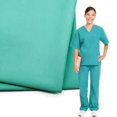 China Wholesale TC65/35 High Quality Medium Weight Low Price Single Twill Nurse Uniform Medical Fabric for sale