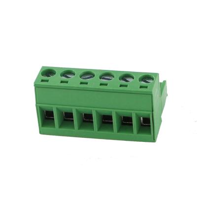 China Copper Alloy Pluggable Male Female Connectors 6 Pin Terminal Blocks for sale